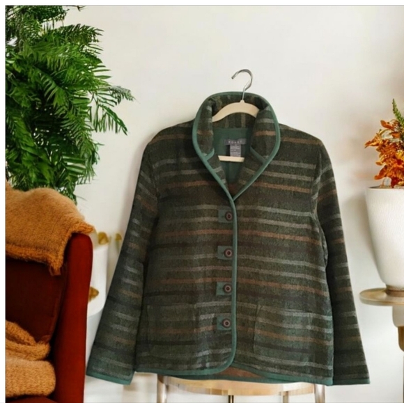 KORET Fall Winter Jacket  size Med covent Garden Fern NWT great earthy colors . - Picture 4 of 16